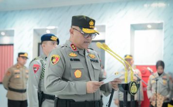 Kapolda Sulbar Lantik DirPamobvit, Sampaikan 5 Pesan Inti Estafet Kepemimpinan Berintegritas
