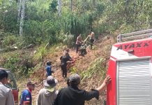 Karhutla Tawalian Mamasa Bakar 2 Hektare Lahan, TNI-Polri Dan Damkar Turun Tangan Api Di Cegah Mendekati Permukiman
