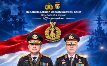 Dirgahayu TNI Angkatan Laut, Kapolda Sulbar Titip Doa Dan Harapan Semakin Kuat,Semakin Di cintai Rakyat.
