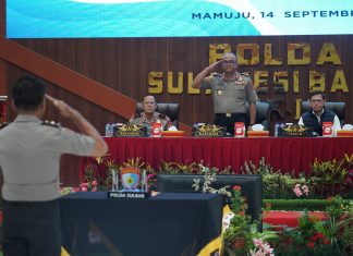 Jamin Transparansi,Kapolda Sulbar Resmi Tutup Taklimat Akhir Audit Kinerja Tahap 11 Itwasum Polri