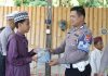 Wujud Syukur 71 Tahun Pengabdian, Ditlantas Polda Sulbar Tebar Kebaikan Lewat Bakti Sosial Dan Anjangsana