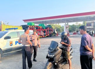 Cegah Keributan Antrean Solar, Polresta Mamuju Perkuat Patroli Dan Koordinasi Dengan SPBU