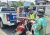 Polantas Polda Sulbar Berbagi,Hapus Lelah Pejuang Jalanan Mamuju
