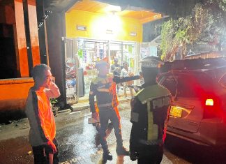 Lewat Patroli Humanis, Polantas Polda Sulbar Jaga Malam Panjang Dan Kawal Keselamatan Warga