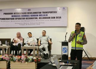 Kasigar Ditlantas Polda Sulbar Soroti Dampak Nyata Laka Lantas Di Forum Jasa Raharja Mamuju.