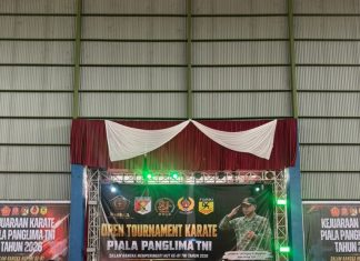 Polda Sulbar Juara Umum, Borong Medali Dikejuaraan Karate Piala Panglima TNI 2026.