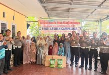 Peduli Dan Memupuk Kebersamaan,Ditlantas Polda Sulbar Sambangi Pesantren Campaloga