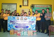 Semarak HUT Humas Polri Ke-75, Bidang Humas Polda Sulbar Salurkan Bantuan KeRumah Tahfiz Qur’an Manakarra