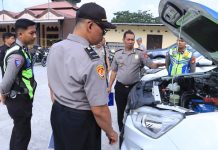 Pastikan Kesiapan Saranan Dinas,Biro Logistik Polda Sulbar Supervisi Ke Polres Majene