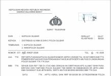 Perkuat Lini Terdepan Pelayanan,Polda Sulbar Mutasi 223 Personel Ke 6 Polres Jajaran