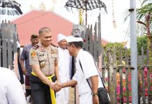 Merawat Toleransi Ditanah Malaqbi, Kapolda Sulbar Gelar Minggu Kasih Di Pura Agung Sthana Dewata