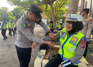 Pastikan Pelaksanaan Tugas Operasi Patuh Maksimal,Personel Polda Sulbar Rutin Cek Kesehatan