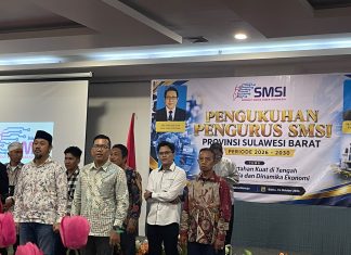 Ketua Umum Serikat Media Siber Indonesia( SMSI) Resmi melantik Sarman Sebagai Ketua SMSI Sulbar Masa Bakti 2026- 2030.